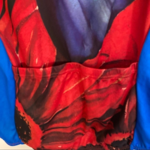 Vintage Pearl Izumi watercolor butterfly biking top M - Picture 3 of 5